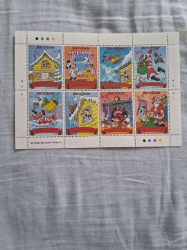 Selos de petsonagens Disney Natal Mickey Mouse - Série Completa