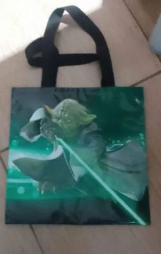Bolsa de lona plastico personalizada Yoda