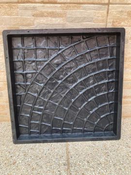 Forma para fabricar piso de concreto rústico 