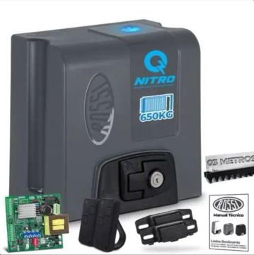 Motor Portão Rossi Dz Nano Nitro 127/220v 3m Cremalheira (instalado)