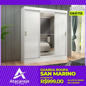 Guarda Roupa Casal Entrega e Montagem Grátis 