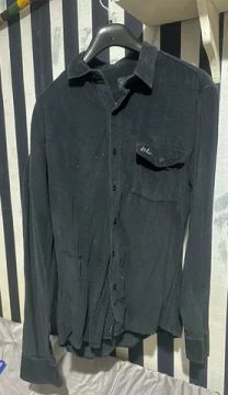 Camisa Manga Longa La Camizaria Hibou Veludo Masculina - Tamanho P