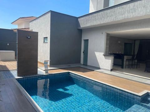 LINDA CASA DE ALTO PADRAO NO CONDOMINIO ALPHAVILE, NASCENTE E SUPER VENTILADA, MOVEIS PROJ