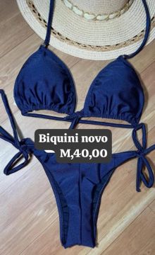 Biquíni azul  novo