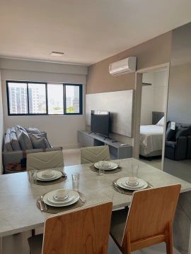 quarto e sala moderno e completo para venda na ponta verde