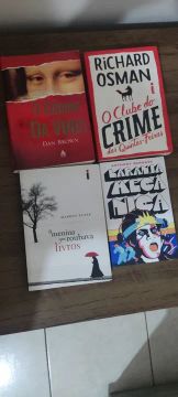 Livros em ótimo estado - o código da Vinci a menina que roubava livros laranja mecânica