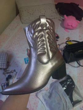Bota Country Feminina Dourada