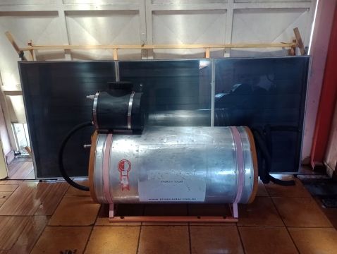 Kit aquecedor solar completo, economia de 60% na conta elétrica 