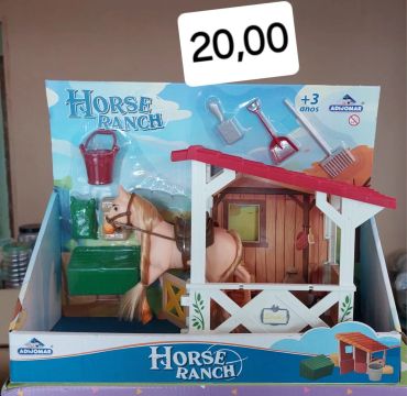BRINQUEDO ESTÁBULO COM CAVALO