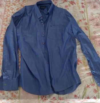 Camisa Social Azul - Manga Longa - Tamanho GG STALKER