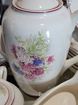 Jogo de Chá Vintage em Porcelana