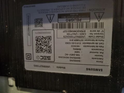 Tv samsung 55 UN7100