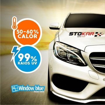 Insulfilm/Película térmica automotiva Proteção 99UV 88IR C/Garantia vitalícia 