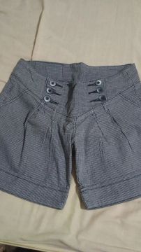 Short Jeans Feminino Estampado