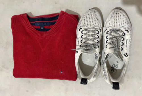 Conjunto Suéter Tommy Original + Tênis