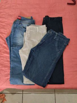 2 Calças Jeans 2 esporte fino - Masculinas - Diversos Tamanhos de
