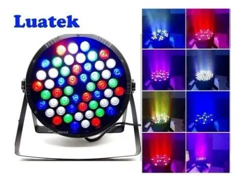 Canhão De Led Para Festa 54 Led Rgbw Ritmo Da Musica Luatek Lk-154b
