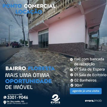 ALUGUEL PONTO COMERCIAL BAIRRO FLORESTA
