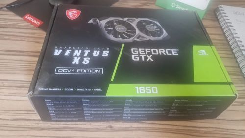Placa de Vídeo MSI GeForce GTX 1650 Ventus XS OC