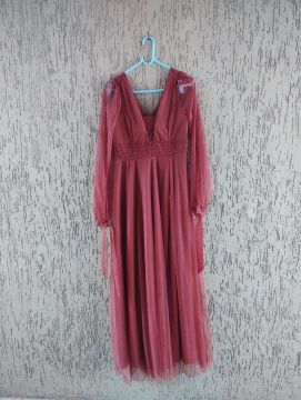 Vestido Longo terra cota