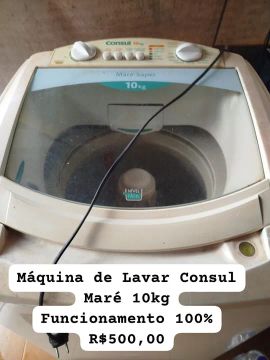 Máquina de Lavar Consul Maré 10kg - Funcionando Perfeitamente!