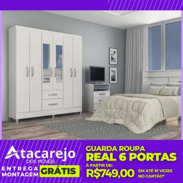 Guarda Roupa Casal Entrega e Montagem Grátis 