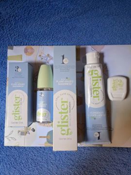 VENDO KIT BUCAL GLISTER: 1-ENXAGUANTE BUCAL GLISTER/1-CREME BUCAL GLISTER 200G/1-FIO DENTA