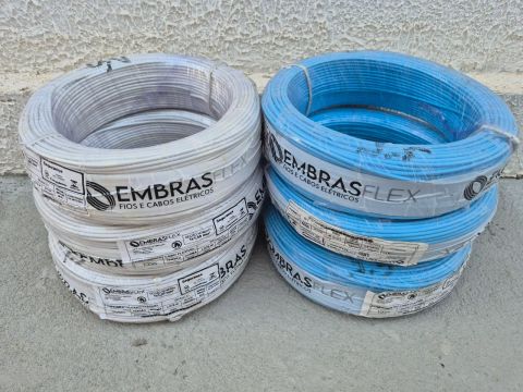 6 Rolo de fio 1,5mm Embrasflex 100m - Novo