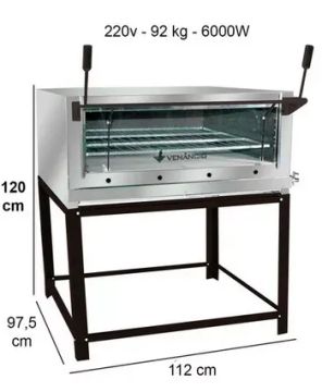 Forno elétrico roma FERI-110 c/ pedra - 220V