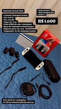 Nintendo Switch OLED - Usado poucas vezes 