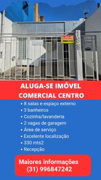 Alugo imóvel comercial centro Ipatinga
