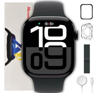Smartwatch s10 pro 46mm super amoled + brindes