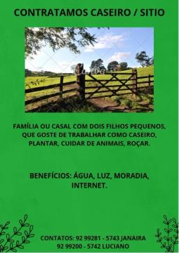PROCURA-SE CASEIRO