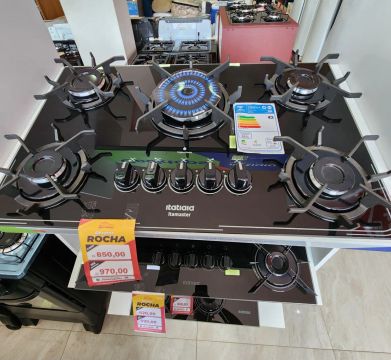 Cooktop Itatiaia Itamaster 5 Bocas - 4 Queimadores + 1 Tripla Chama