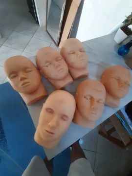 Rosto para treino