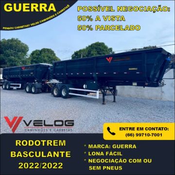 Rodotrem Basculante 25 Metros Guerra 2022/2022 Rodocaçamba 