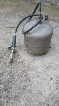 Maçarico de solda com gás