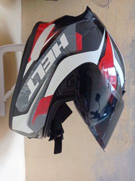 Capacete Heet - Tamanho M - Preto/Vermelho