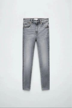 jeans Zara skiny cinza