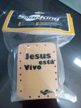 Ganza mini cajon percussao pequeno jesus está vivo