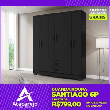 Guarda Roupa Casal Entrega e Monta Grátis 