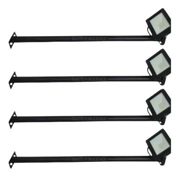 Refletor LED para Iluminação Externa com Aste - 4 Peças