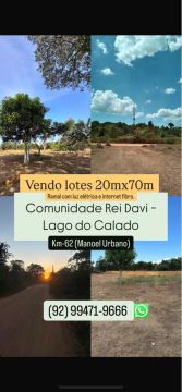 Vendo lotes a vista ou financiado 