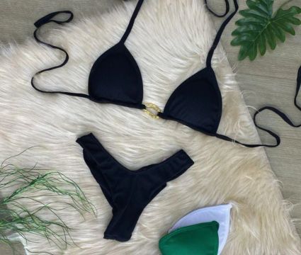 Biquíni Preto Micro - Novo