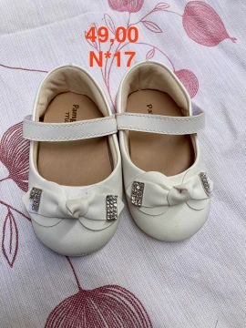 Sapatilhas Bebê Feminina Branca - N° 17