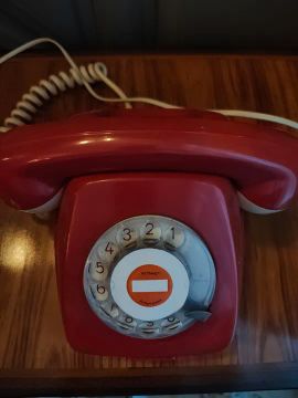 Telefone Fixo Vintage Vermelho