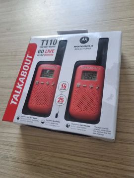 Walkie Talkie Motorola T110 Novo - Alcance de até 25 km!