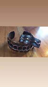 Pulseira artesanal cobre puro