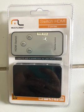 Switch HDMI 3 Portas Multilaser