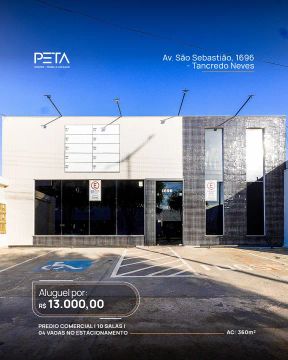 Aluga-se prédio comercial na Av. São Sebastião 